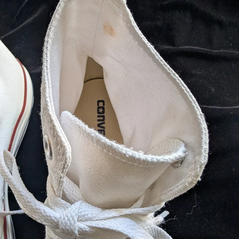 Converse Off-White High-Top Sneakers - Picture 4 of 6